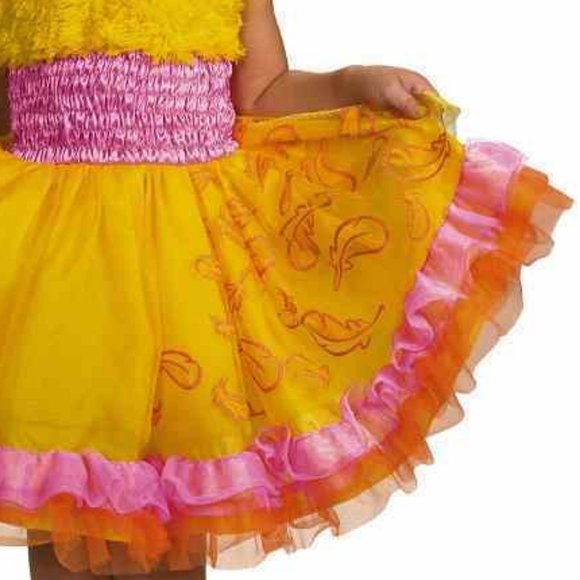 SESAME STREET "BIG BIRD" FRILLY  ADORED GIRLS SIZE 2T COMPLETE COSTUME SET NWT! - Picture 4 of 12